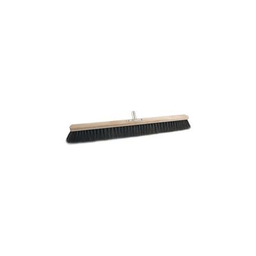 Besen  Arenga Länge 800 mm m.Metallstielhalter Flachholz