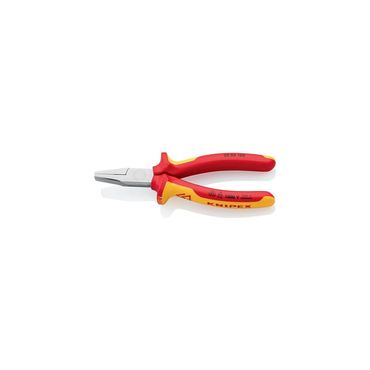 Knipex Flachzange  Gesamtlänge 160 mm verchromt Mehrkomponenten-Hüllen