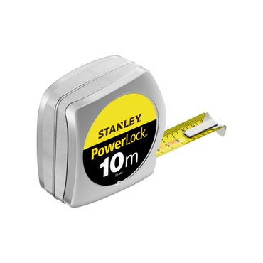 Stanley Taschenrollbandmaß PowerLock® Länge 10 m Breite 25 mm mm/cm EG II Kunststoff Automatic