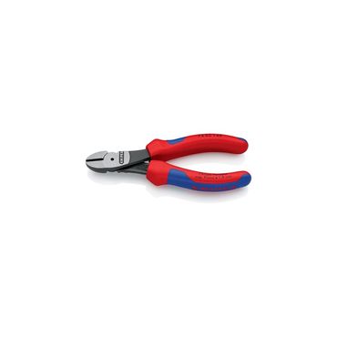Knipex Kraftseitenschneider  Länge 140 mm poliert Form 0 Mehrkomponenten-Hüllen