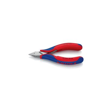 Knipex Elektronik-Seitenschneider  Länge 115 mm Form 4 Facette ja, klein Mehrkomponenten-Hüllen spiegelpoliert