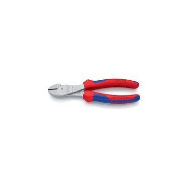 Knipex Kraftseitenschneider  Länge 180 mm Form 0 Mehrkomponenten-Hüllen