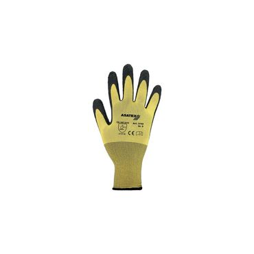 Asatex Handschuhe Größe 7 gelb/schwarz EN 388 PSA-Kategorie II , VE: 12 Paar