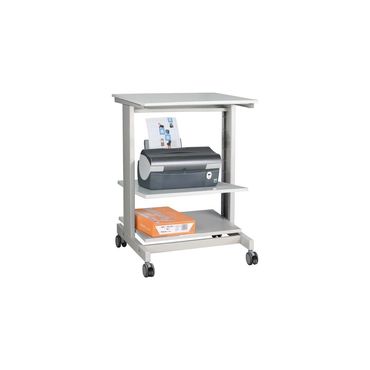 PC-Arbeitstisch  H670xB600xT500mm lichtgrau, RAL 7035 fahrbar