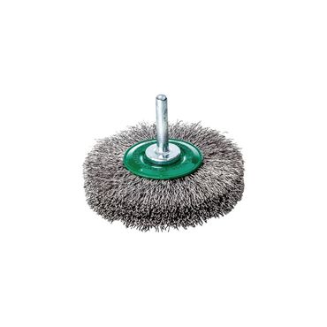 Lessmann Rundbürste  Ø 60 mm Schaft 6 mm Drahtstärke 0,3 mm Edelstahl 18 mm 15000 min-¹