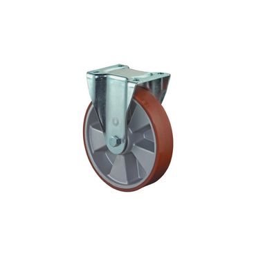 Bs rollen Schwerlast-Bockrolle  Rad-Ø 125 mm Tragfähigkeit 450 kg Gusspolyurethan 135 mm 110 mm