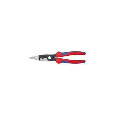 Knipex Elektroinstallationszange  Länge 200 mm poliert Mehrkomponentenhüllen ohne Öffnungsfeder