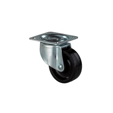 Bs rollen Lenkrolle  Rad-Ø 25 mm Tragfähigkeit 15 kg mit Anschraubplatte Kunststoff schwarz