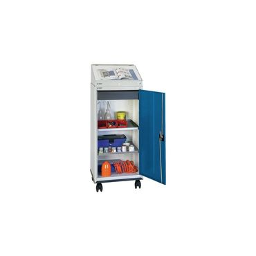Stumpf Werkzeugschrankset  mit Pultaufsatz H1310xB500xT500mm lichtgrau/enzianblau