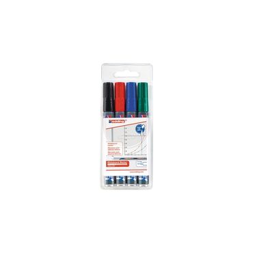 Edding Whiteboardmarker 250 schwarz/rot/blau/grün Strichbreite 1,5-3 mm Rundspitze