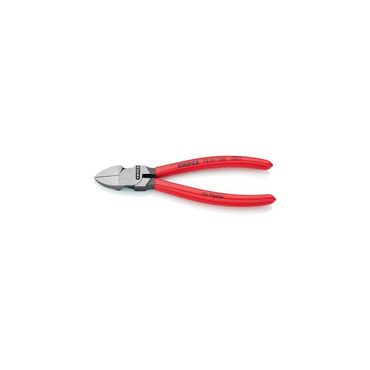 Knipex Seitenschneider für Kunststoffe  Gesamtlänge 160 mm poliert gerade Kunststoffüberzug