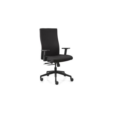 Trend office Bürodrehstuhl  mit Synchrontechnik schwarz 420-530 mm mit Armlehnen Tragfähigkeit 125 kg