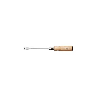 Promat Schraubendreher  Schneidenbreite 9 mm Klingenlänge 150 mm Holzgriff Rundklinge mit Sechskantansatz