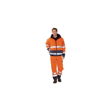 Planam Warnschutz-Comfortjacke  Größe L orange/marine