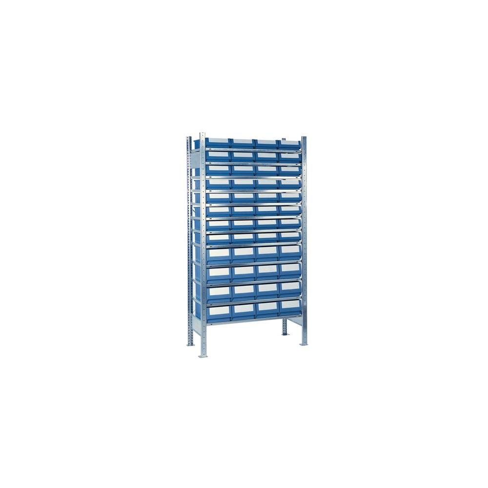 Steckregal H2000xB1000xT500mm Anbauregal 12 Stahlböden 32 x 8, 16 x 9