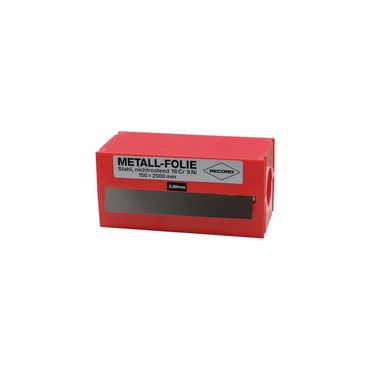 Metallfolie  Dicke 0,150 mm Edelstahl 1.4301 Länge 2500 mm Breite 150 mm