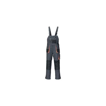Terratrend Herrenlatzhose  Größe 60 dunkelgrau/schwarz/orange