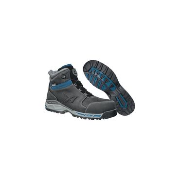 Albatros Sicherheitsstiefel TOFANE BLACK QL CTX MID Größe 40 schwarz/blau S3 EN ISO 20345:2011 gefettetes Vollrindleder