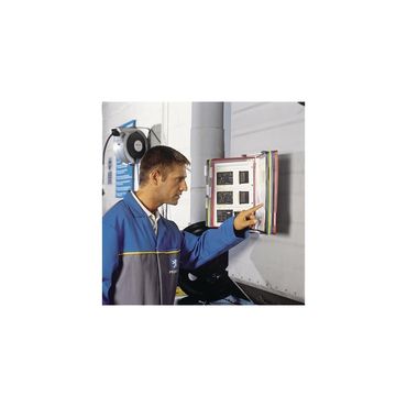Tarifold Wandhalterset  1 x 10 Sichttafeln farbig sortiert aus PVC-Folie mit Rahmen