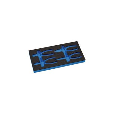 Knipex Werkzeugmodul  Leereinlage 1/3-Modul 4000 871 293, 4-teilig
