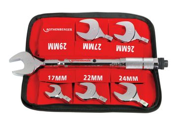 Rothenberger Drehmoment-Gabelschlüssel-Set 17-29 mm, 7-teilig