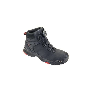Baak Sicherheitsstiefel Braxton Größe 41 schwarz/rot S3 SRC HRO EN ISO 20345 Rindleder