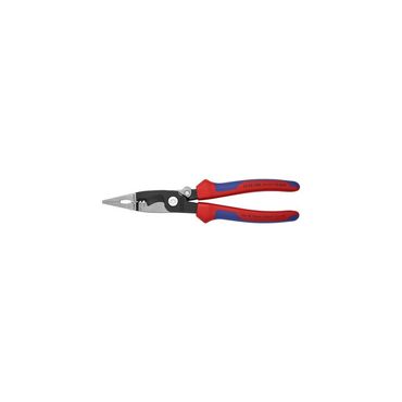 Knipex Elektroinstallationszange  Länge 200 mm poliert Mehrkomponentenhüllen mit Öffnungsfeder