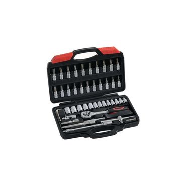 Now Steckschlüsselsatz  45-teilig 1/4" Schlüsselweiten 4-14 mm Anzahl Zähne 72 6-Kant