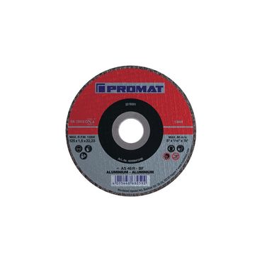 Promat Trennscheibe ALU D125x1,6mm gerade Aluminium Bohrung 22,23 mm, VE: 25