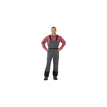 Planam Schweißerschutzlatzhose Weld Shield Größe 54 grau/schwarz