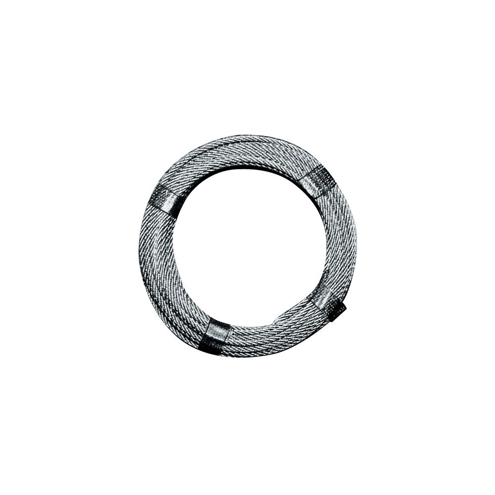 Drahtseil Ø 3,0 - 4,0 mm Länge 10 m 6 x 7 + 1 FE Mindestbruchkraft 5,28 kN Stahl, verzinkt kunststoffummantelt