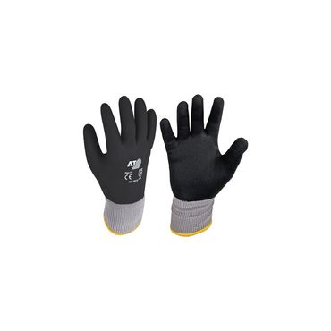 Asatex Handschuhe Hit Flex V Größe 9 schwarz/grau  EN 388 PSA-Kategorie II, VE: 12 Paar