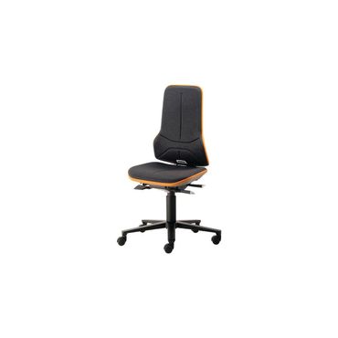 Bimos Arbeitsdrehstuhl Neon Rollen ohne Polsterelement orange 450-620 mm Permanentkontakt