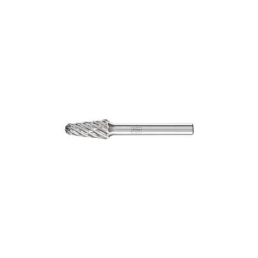 Pferd Frässtift KEL Ø 10 mm Kopflänge 20 mm Schaft-Ø 6 mm Hartmetall Verzahnung STEEL