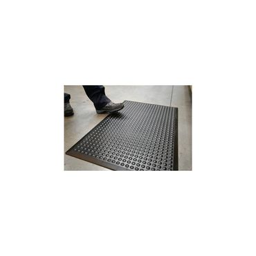 Coba Arbeitsplatzbodenbelag  Fertigmatte L900xB600xS14mm schwarz SBR-Gummi