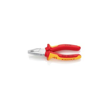 Knipex Kombizange  Länge 160 mm Mehrkomponenten-Hüllen verchromt VDE