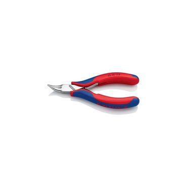 Knipex Elektronik-Greifzange  Gesamtlänge 115 mm flachrunde Backen Form 4 Mehrkomponenten-Hüllen