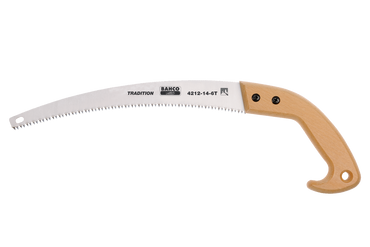 Bahco Astsäge mit gehärteten Zähnen und Holzgriff,  Blattlänge 360 mm 4211-14-6T