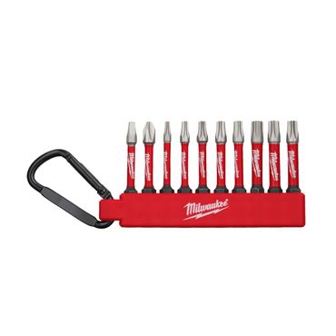 Milwaukee SHOCKWAVE Bit-Set mit Karabiner 10-teilig TX/PZ/PH