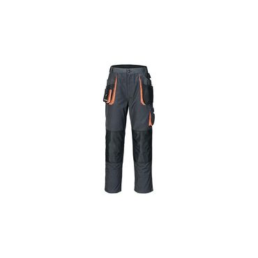 Terratrend Herrenhose  Größe 60 dunkelgrau/schwarz/orange