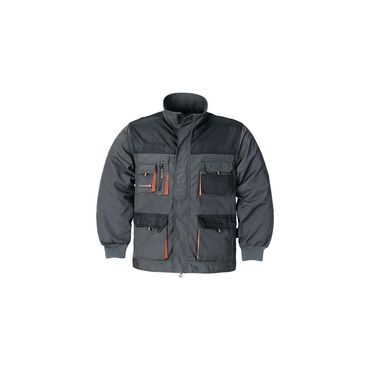 Terratrend Herrenjacke  Größe 50 dunkelgrau/schwarz/orange