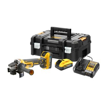 DeWALT Akku-Winkelschleifer DCG409H2T, 18V, 125mm, 2x 5,0 Ah Powerstack + Lader