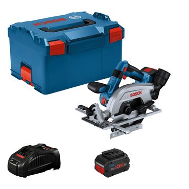 Bosch Akku-Kreissäge GKS 18V-57-2 L, 2x 5,5 Ah ProCore + Ladegerät in L-BOXX
