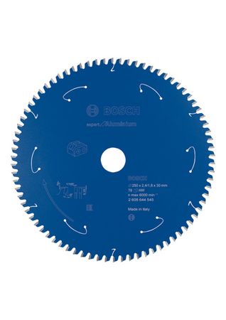 Bosch Kreissägeblatt für Akkusägen Expert for Aluminium, 254 x 2,4/1,8 x 30, 78 Zähne
