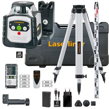 Laserliner Rotationslaser grün Cubus G 210 S Set inkl. Zubehör