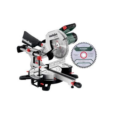 Metabo Kapp- und Gehrungssäge KGS 254 M Set mit Zugfunktion und PCL + 2. HM-Sägeblatt