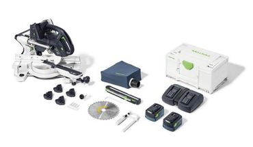 Festool Akku-Kapp-Zugsäge KSC 60 EB 5,0 I-Plus KAPEX, 2x 5,0 Ah und TCL6 DUO