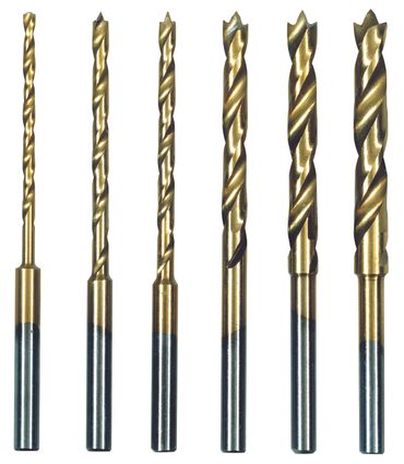 Proxxon HSS Spiralbohrersatz mit Zentrierspitze, 1,5 bis 4 mm (6-teilig)