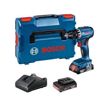 Bosch Akku-Bohrschrauber GSR 18V-45 2x 2,0Ah + Ladegerät in L-BOXX