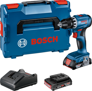 Bosch Akku-Bohrschrauber GSR 18V-45 2x 2,0Ah + Ladegerät in L-BOXX